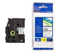 Brother TZe-261 Cinta negro sobre blanco 36mm (original)