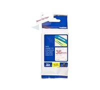 Brother TZe-262 - 36 mm cinta laminada rojo sobre blanco (8 m)