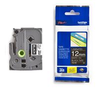 Brother TZe-335 cinta blanco sobre negro 12mm (original)