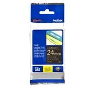 Brother TZe-354 Cinta dorado sobre negro 24mm (original)