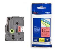 Brother TZe-431 Cinta negro sobre rojo 12mm (original)