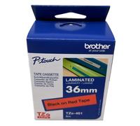 BROTHER TZe-461 Cinta Original Negra Sobre Rojo 18mmX8mt P-TOUCH 500/1800/2500PC