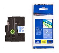 Brother TZe-535 cinta blanco sobre azul 12mm (original)