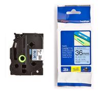 Brother TZe-561 Cinta negro sobre azul 36mm (original)