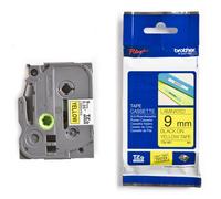 Brother TZe-621 Cinta negro sobre amarillo 9mm (original)