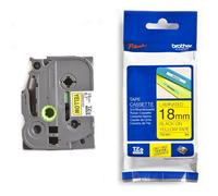 Brother TZe-641 Cinta negro sobre amarillo 18mm (original)