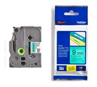 Brother TZe-721 Cinta negro sobre verde 9mm (original)