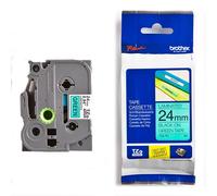 Brother TZe-751 Cinta negro sobre verde 24mm (original)