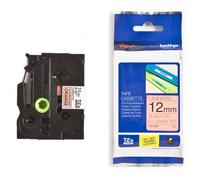 Brother TZe-B31 Cinta negro sobre naranja fluorescente 12mm (original)