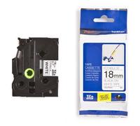 Brother TZe-FX241 Flexi ID Cinta negro sobre blanco 18mm (original)