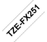 Brother tze-fx251 cinta para impresora de etiquetas negro sobre blanco