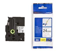 Brother TZe-FX251 cinta flexible 24mm texto negro sobre blanco (8M)