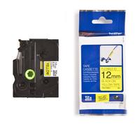 Brother TZe-FX631 Flexi ID Cinta negro sobre amarillo 12mm (original)