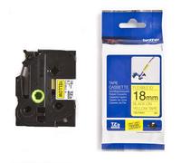 Brother TZe-FX641 Flexi ID Cinta negro sobre amarillo 18mm (original)