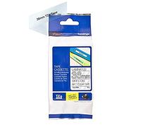 P-TOUCH TZEM65 - Cinta laminada, blanco sobre transparente mate, 36mm