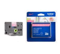 Brother TZe-MQP35 cinta blanco sobre rosa 12mm (original)