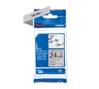 Brother TZe-R951 Cinta negra sobre plata 24 mm (original)