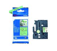 Brother TZe-RM34 - Cinta de etiquetado, oro sobre verde menta, 12 mm de ancho x 4 m de largo, cinta de cinta, suministros originales Brother