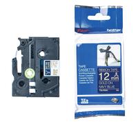 Brother TZe-RN34 cinta dorado sobre azul marino 12mm (original)