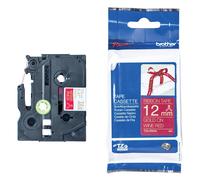 Brother TZe-RW34 cinta dorado sobre rojo vino 12mm (original)