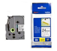 Brother TZe-S151 Cinta súper adhesiva negro sobre transparente 24mm (original)