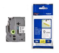 Brother TZe-S221 cinta súper adhesiva 9mm texto negro sobre blanco (8M)