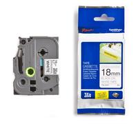 Brother TZe-S241 Cinta súper adhesiva negro sobre blanco 18mm (original)