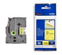 Brother TZe-S621 Cinta súper adhesiva negro sobre amarillo 9mm (original)
