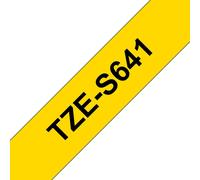 Brother tze-s641 cinta para impresora de etiquetas negro sobre amarill