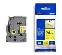 Brother TZe-S651 cinta súper adhesiva 24mm texto negro sobre amarillo (8M)