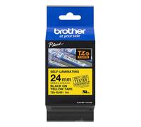 Brother TZe-SL651 Cinta autolaminable negro sobre amarillo 24 mm (original)