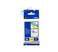 Brother TZe-141 cinta 18mm texto negro sobre transparente (8M)