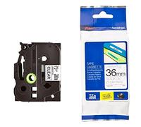Brother Cinta laminada TZe161 36 mm x 8 m transparente y negro 1 unidad