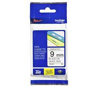 Brother TZE221 - Cintas para impresoras de etiquetas (TZ, Negro, Inyección de tinta, 9 mm, 8m, Presentación Caja)