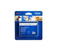 Brother TZE231S Cinta Negra Sobre Blanca 12mm X 4mt Para Etiquetadoras Serie P