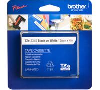 Brother TZE231S2 cinta para impresora de etiquetas Negro sobre blanco TZe