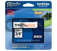 Brother TZe241CIV - Cinta laminada sin blíster (ancho: 18 mm, longitud: 8 m)