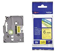 Brother TZE611 - Cinta, color negro y amarillo