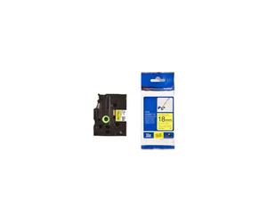 Brother TZeFX641 Cinta Flexible Negro/Amarillo 8m