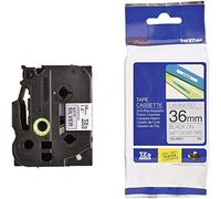 Brother TZEM961 - Cinta, Color Negro y Plateado Mate