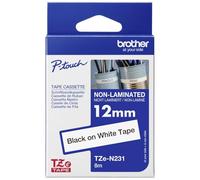 Brother TZEN231 - Cinta, color negro y blanco