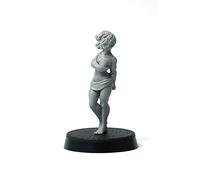 Brother Vinni Slave Girl Miniature for Wargames and Tabletop RPG, Gris, 3,5 x 1,5 x 15.