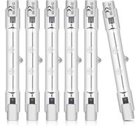 BROTOU 6 Piezas R7s Bombilla Halógena Lineal 78mm 150W 3100lm 3000K, Lámpara Reguable halógeno Blanco Cálido R7s, J78 Bombilla de Tipo para lámparas de Paisaje Pared,salón