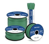 Brotree 550 Paracord 4mm 15m Cuerda Paracaidas 100% Poliéster Tipo III 7 Hebras para Al Aire Libre, Exterior, Supervivencia - Verde Kelly