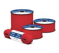 Brotree 550 Paracord 4mm 15m Cuerda Paracaidas 100% Poliéster Tipo III 7 Hebras para Al Aire Libre, Exterior, Supervivencia - Rojo