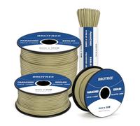 Brotree 550 Paracord 4mm 30m Cuerda Paracaidas 100% Poliéster Tipo III 7 Hebras para Al Aire Libre, Exterior, Supervivencia - Aguacate Verde