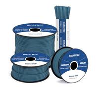 Brotree 550 Paracord 4mm 30m Cuerda Paracaidas 100% Poliéster Tipo III 7 Hebras para Al Aire Libre, Exterior, Supervivencia - Verde Azulado