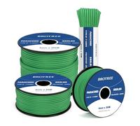 Brotree 550 Paracord 4mm 30m Cuerda Paracaidas 100% Poliéster Tipo III 7 Hebras para Al Aire Libre, Exterior, Supervivencia - Verde Esmeralda