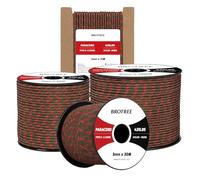 Brotree Paracord 3mm 15M Cuerda 100% Nylon Tipo II 3 Hebras Cuerda Paracord 425 para Exterior, Bricolaje - 192 kg Carga de Rotura (Apocalipsis)