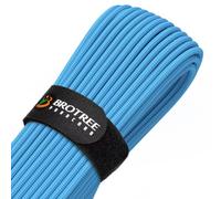 Brotree Paracord 4mm 9 Hebras Cuerda de 100% Nylon (15m, 30m, 50m) Tipo III Cuerda de Paracaídas para Supervivencia, Al Aire Libre, Bricolaje - 280kg Carga de Rotura (Azul Cielo, 30m)